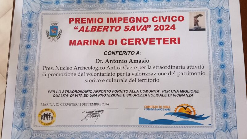 Premio impegno civico “Alberto Sava” 2024